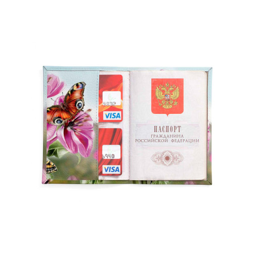 Обложка для автодокументов, AUT2 «Бабочки большие»