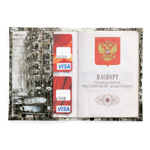 Обложка для паспорта, PAS2 «Городские дожди 2»