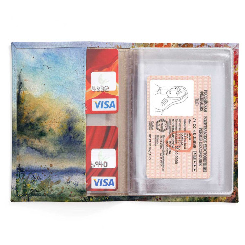 Обложка для автодокументов, AUT2 «Akvarel»