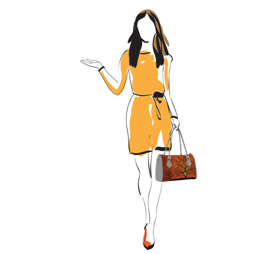 Сумка на руку BG13 «Дерево лабиринт»