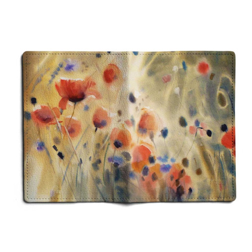 Обложка для автодокументов, AUT1 «Flowers poppies»