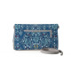 Клатч, кросс-боди KHL3 «Мозаика голубая»