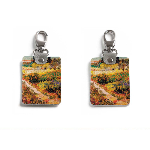 Брелок (Прямоугольный ) TRI1 «Vincent van Gogh Blossoming Garden»