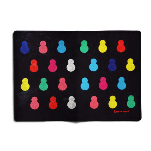 Обложка для паспорта, PAS1 «Черные матрешки»