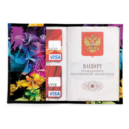 Обложка для паспорта, PAS2 «Flowers»