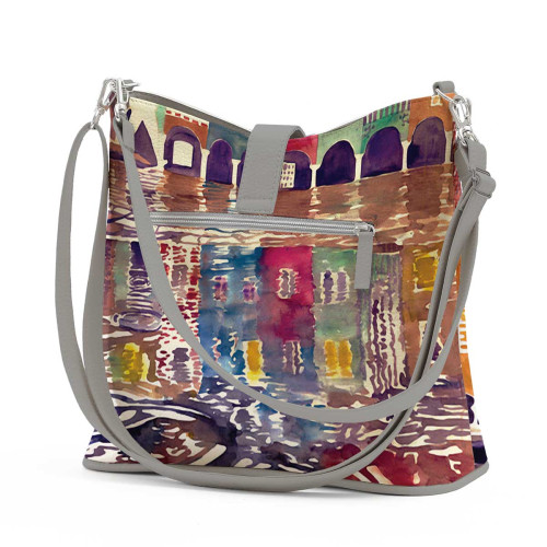 Сумка на плечо BG12 «The city watercolor»