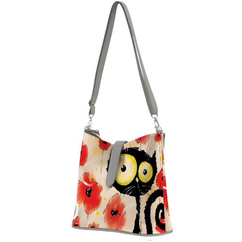 Сумка на плечо BG12 «Flower cat»