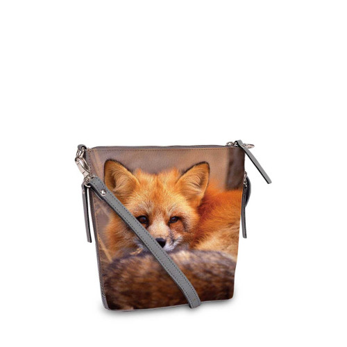 Сумка кросс-боди BAG8 «Лиса горизонтальная»