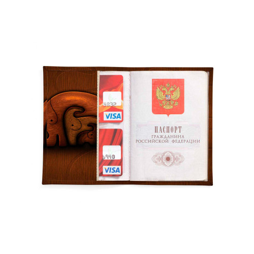 Обложка для автодокументов, AUT2 «Деревянные слоны»