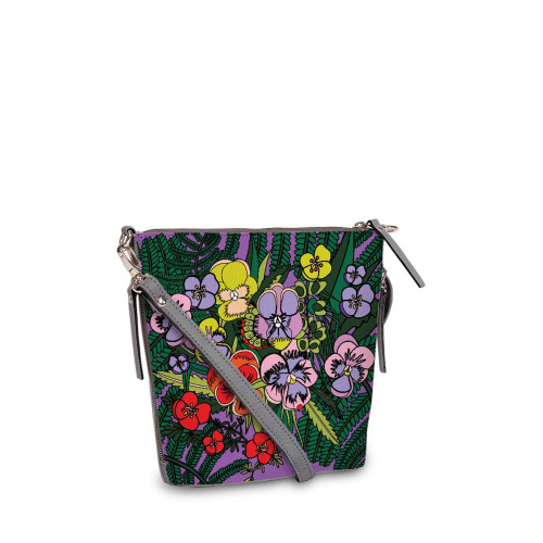 Сумка кросс-боди BAG8 «Анютины глазки»