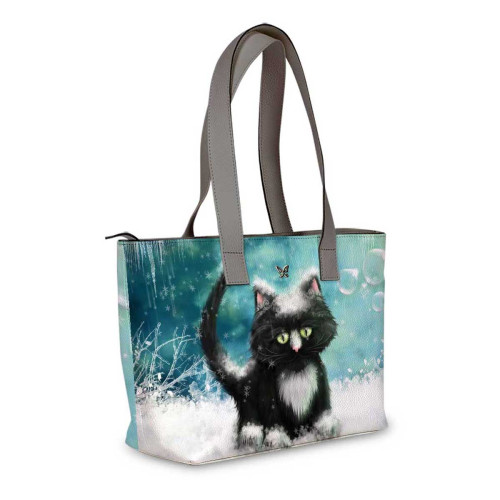 Сумка тоут, BAG2 «Snow cat»