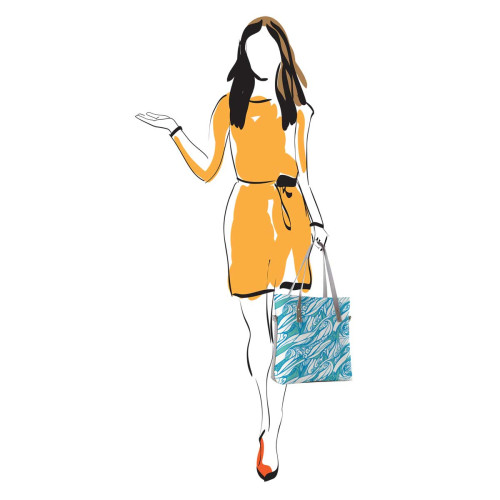 Сумка тоут BAG9 «Волны»