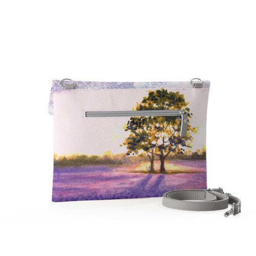 Клатч, кросс-боди KHL4 «Лавандовые поля Франции»