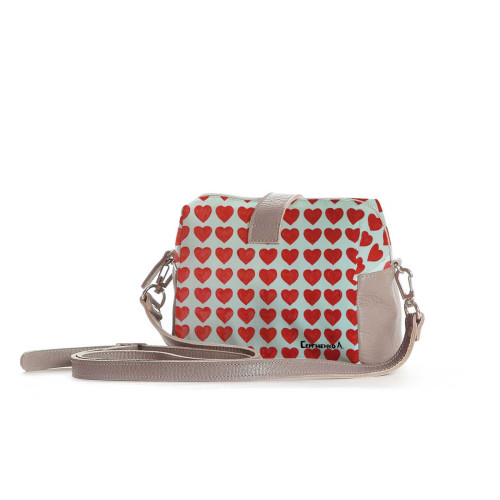 Сумка кросс-боди BAG6 «Сердечки»