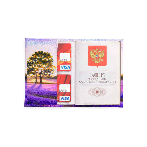 Обложка для автодокументов, AUT2 «Лавандовые поля Франции»