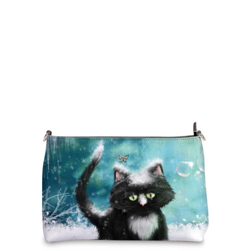 Сумка шолдер, BAG3 «Snow cat»