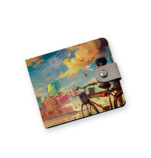 Кошелек мини PRS8 «Мальчик и велосипед»