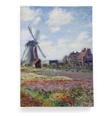 Обложка для автодокументов, AUT2 «Claude Monet Tulip Field and windmill»