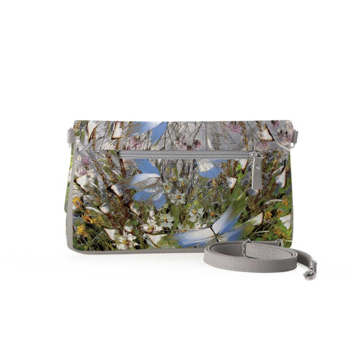Клатч, кросс-боди KHL3 «Бабочки над цветами и травами»