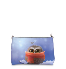 Сумка шолдер, BAG3 «Owl in scarf»
