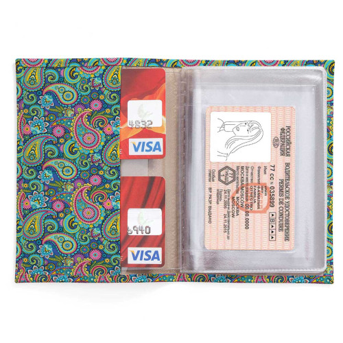 Обложка для автодокументов, AUT2 «Indian peysli»