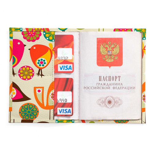 Обложка для паспорта, PAS2 «Birds»