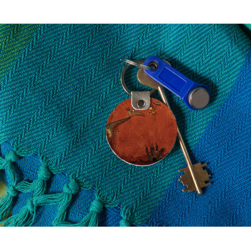 Брелок (Круглый) TRI4 «Барышня и дракон»