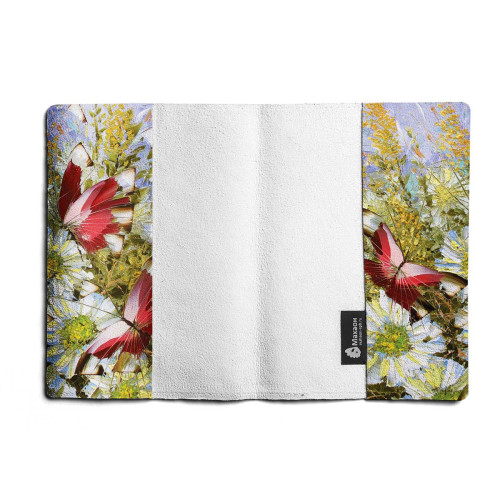 Обложка для паспорта, PAS1 «Бабочки и цветы»