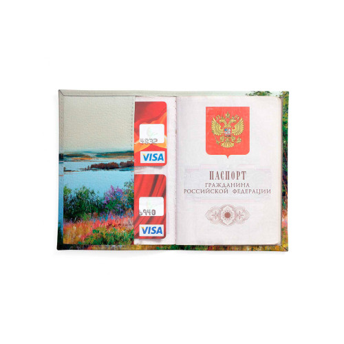 Обложка для автодокументов, AUT2 «Весенняя Волга»