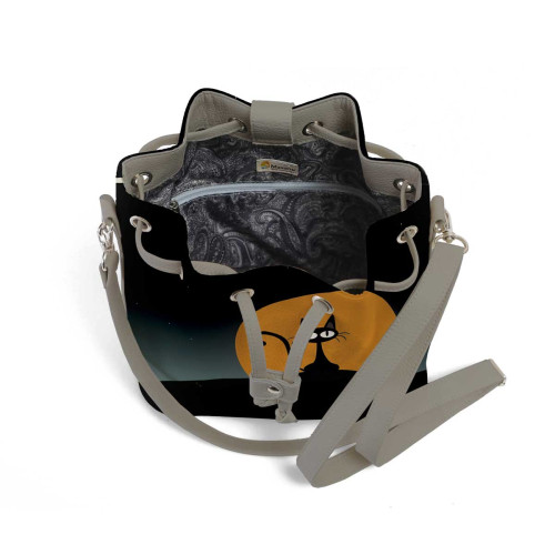 Сумка на плечо BG16 «Кот с луной»