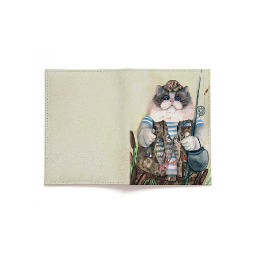 Обложка для автодокументов, AUT2 «Кот-рыбак 2»