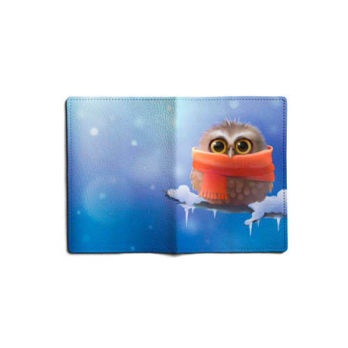 Обложка для паспорта, PAS1 «Owl in scarf»