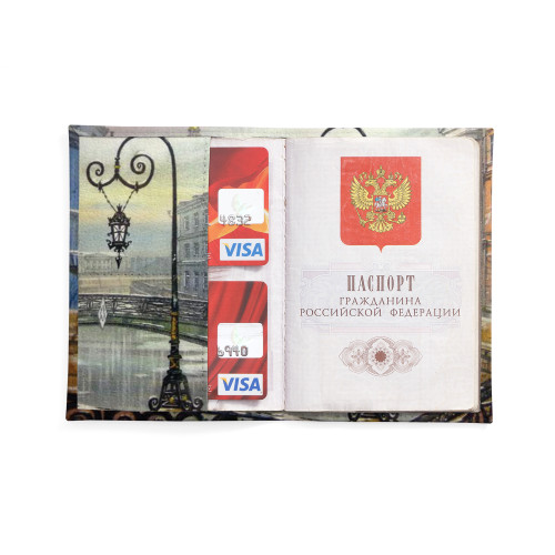 Обложка для паспорта, PAS2 «Питер фонарь»