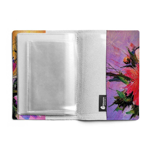 Обложка для автодокументов, AUT1 «Пионы на розовом»