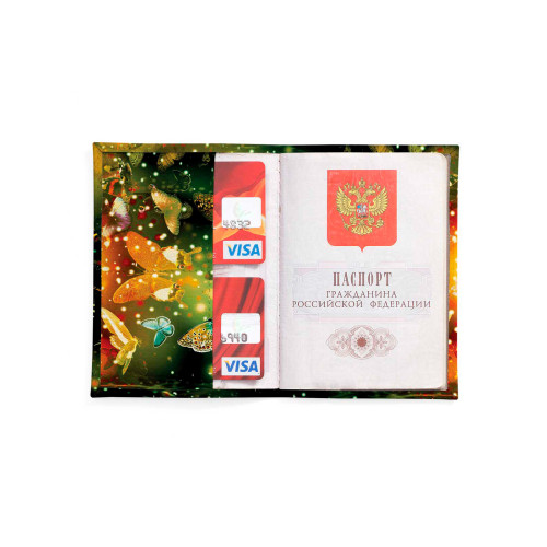 Обложка для автодокументов, AUT2 «Бабочки 4»