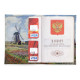 Обложка для паспорта, PAS2 «Claude Monet Tulip Field and windmill»