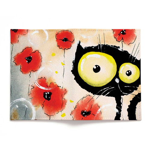 Обложка для паспорта, PAS2 «Flower cat»