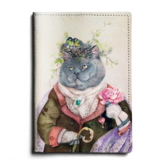 Обложка для паспорта, PAS1 «Кот с душой поэта»