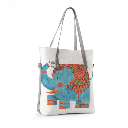 Сумка тоут BAG9 «Blue elephant»