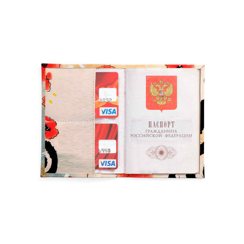 Обложка для автодокументов, AUT2 «Flower cat»