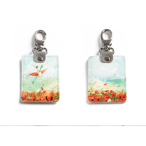 Брелок (Прямоугольный ) TRI1 «Маки»