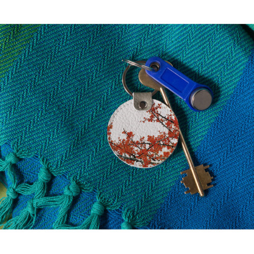 Брелок (Круглый) TRI4 «Ветка сакуры»