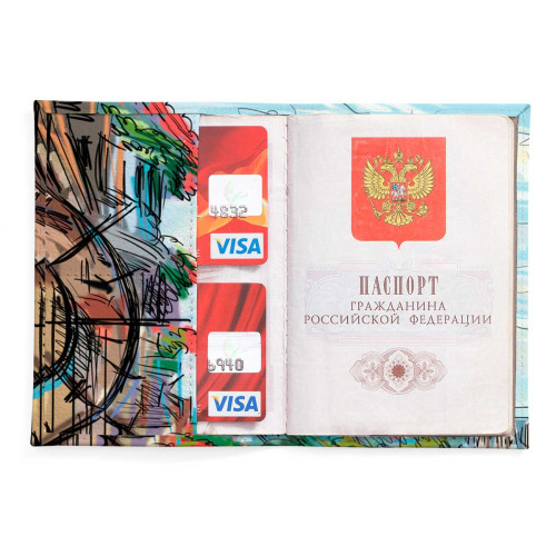 Обложка для паспорта, PAS2 «Eiffel tower»