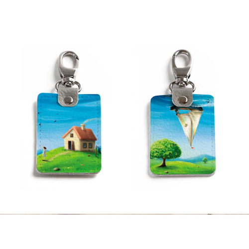 Брелок (Прямоугольный ) TRI1 «Green hills»