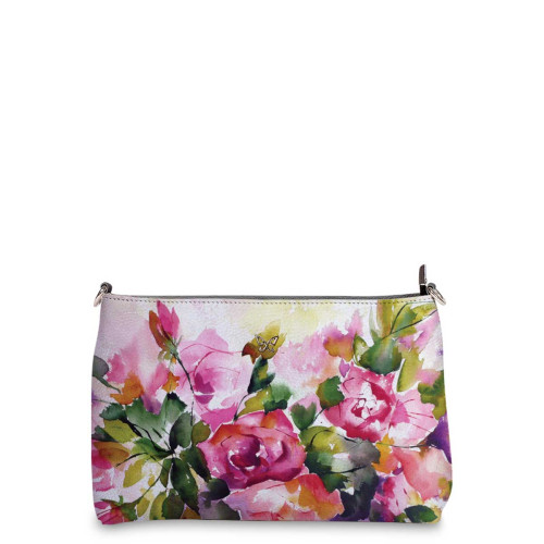 Сумка шолдер, BAG3 «Watercolor flowers in vase»