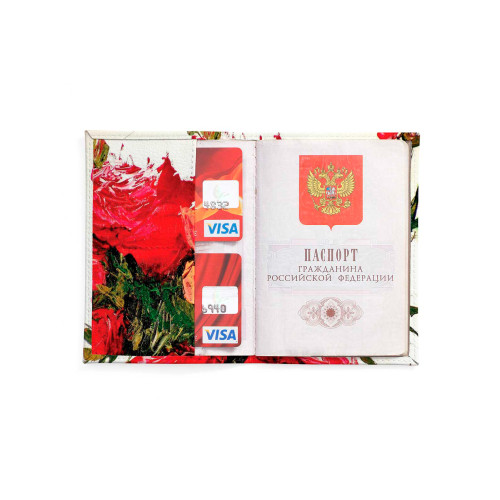 Обложка для автодокументов, AUT2 «Букет роз»