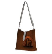 Сумка на плечо BG12 «Деревянные слоны»