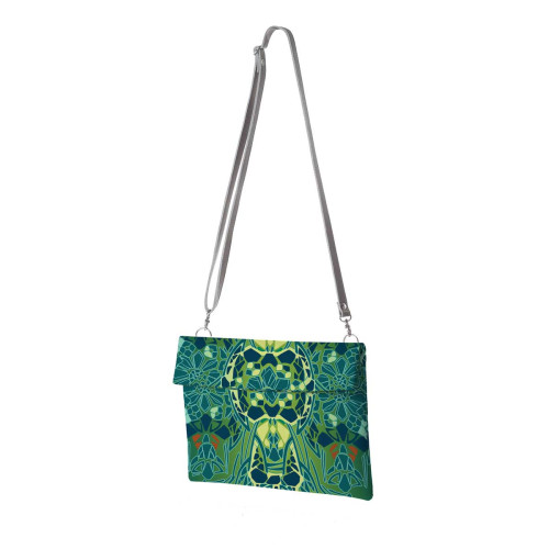 Клатч, кросс-боди KHL4 «Мозаичные цветы»