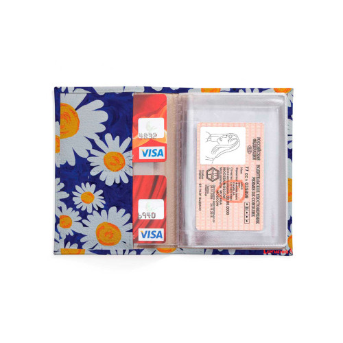 Обложка для автодокументов, AUT2 «Ромашки»