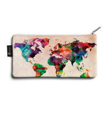 Косметичка small KOS1 «World map»